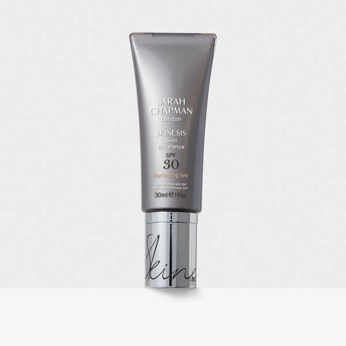 Sarah Chapman Skinesis Skin Insurance SPF 30 tinted sunscreen tube