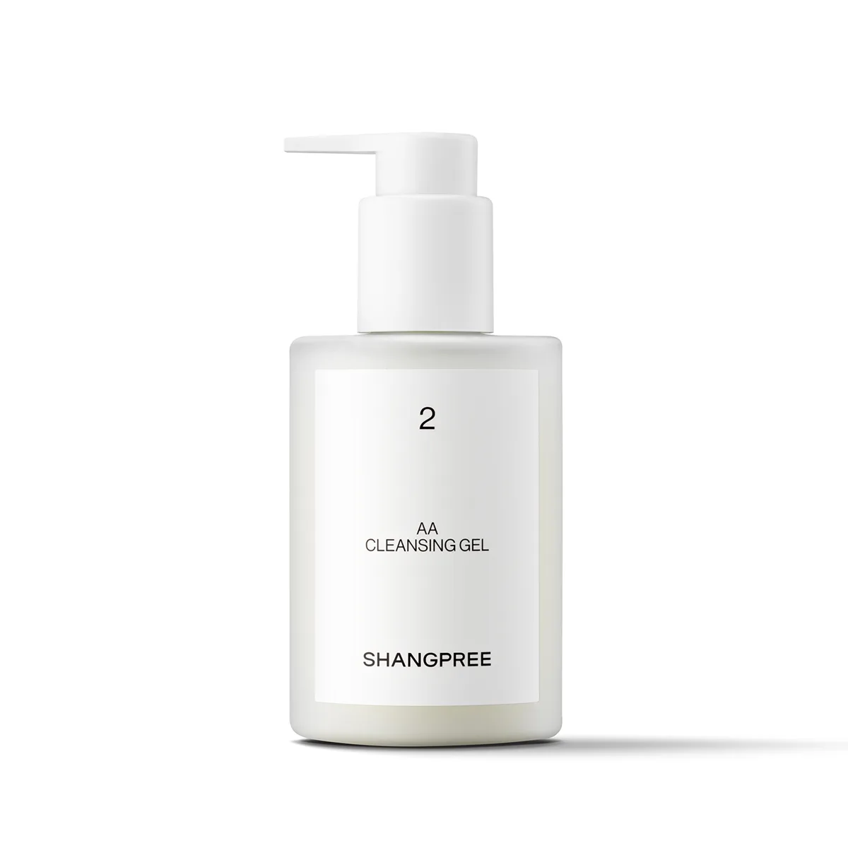 Shangpree AA Cleansing Gel 200ml white pump bottle numbered 2