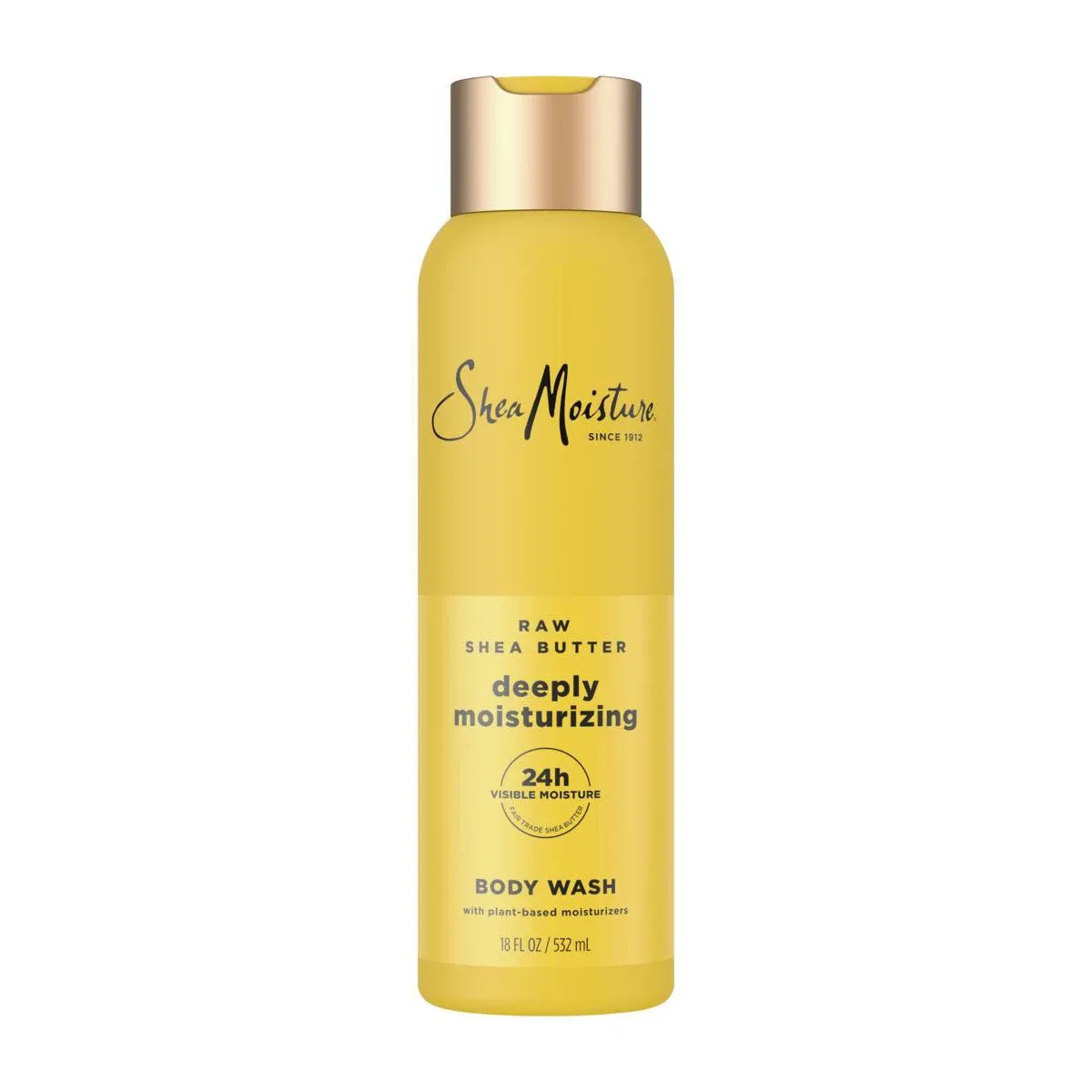 SheaMoisture Raw Shea Butter Deeply Moisturizing Body Wash 18 fl oz cream bottle