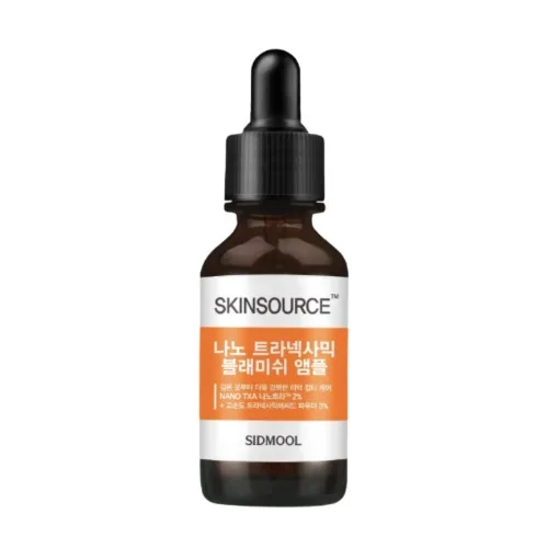 Sidmool Skin Source Nano Tranexamic Blemish Ampoule 30 ml amber dropper bottle with orange label