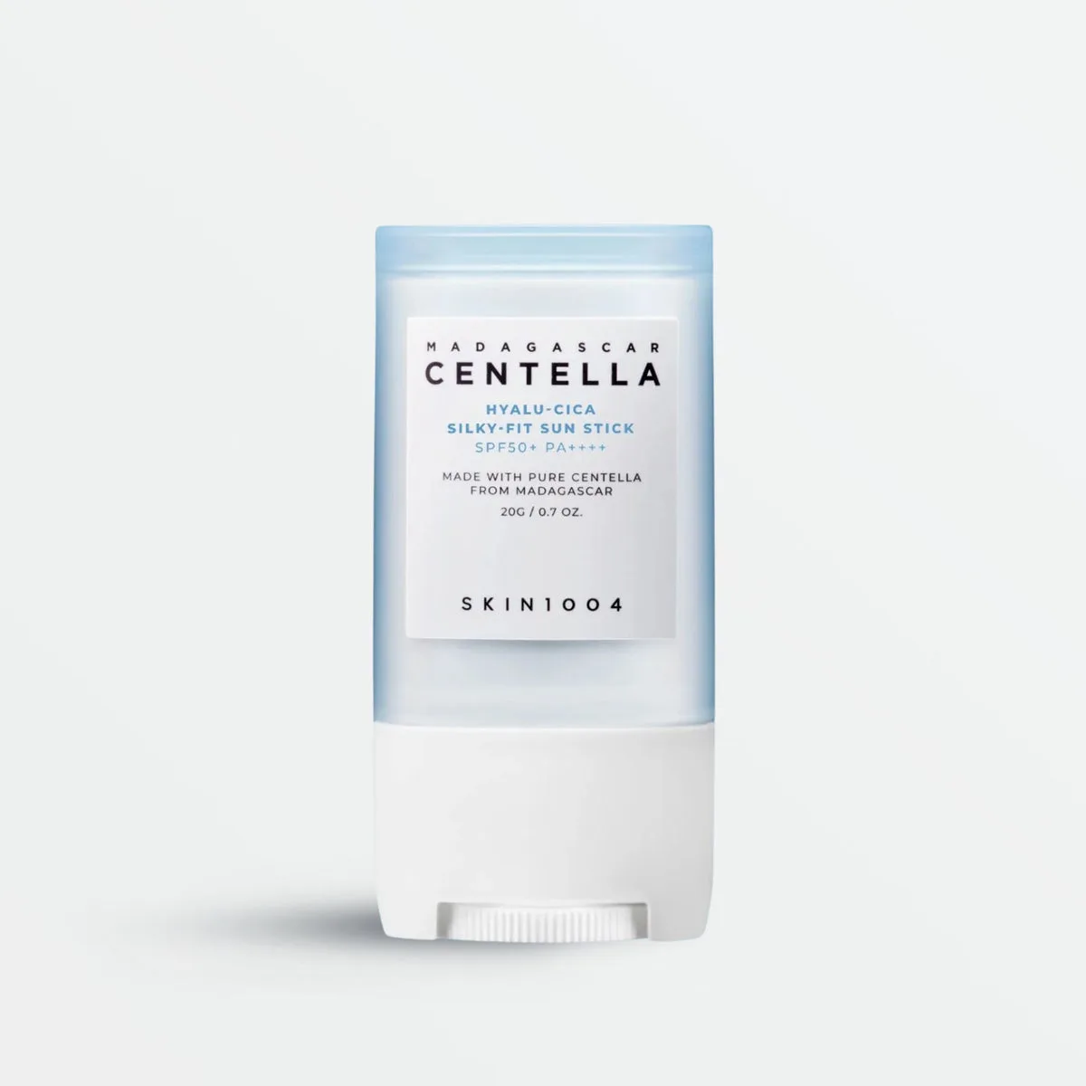 SKIN1004 Madagascar Centella Hyalu-Cica Silky-Fit Sun Stick SPF 50+ 20g twist-up stick packaging