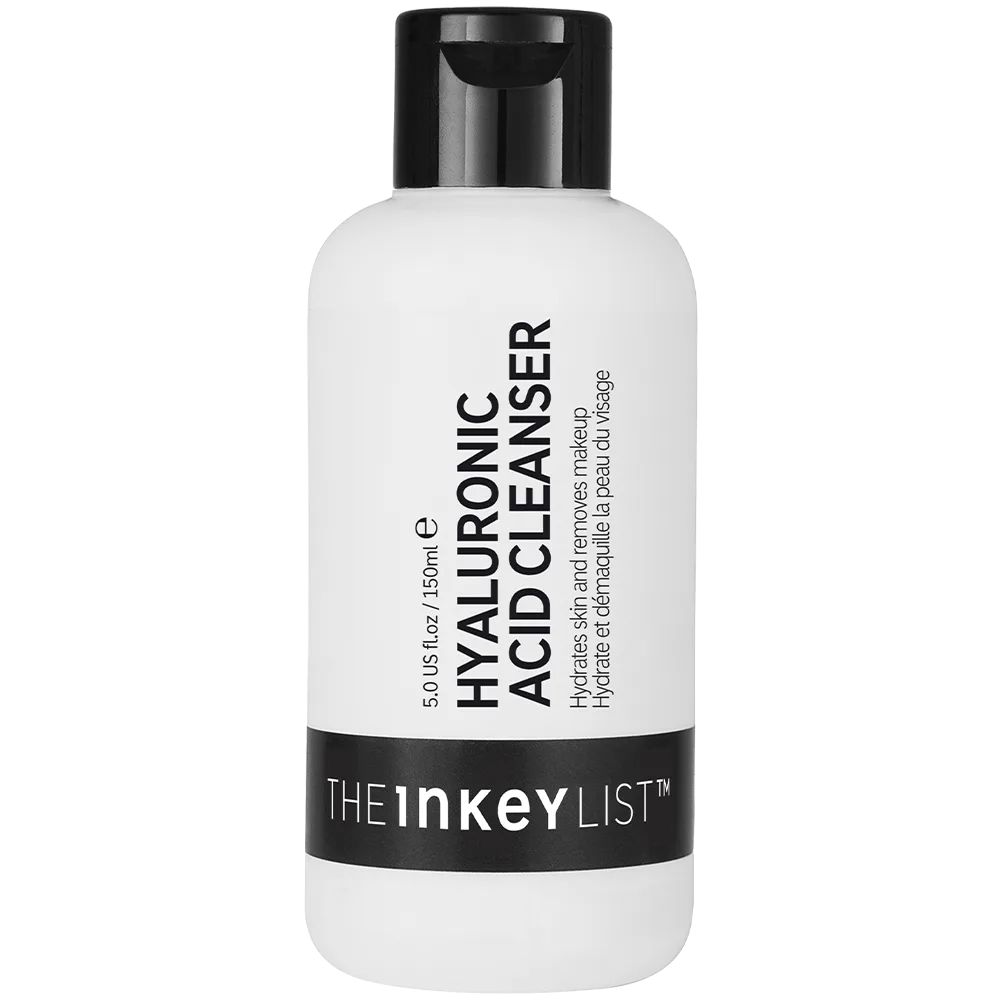 The INKEY List Hyaluronic Acid Cleanser in a white squeeze tube