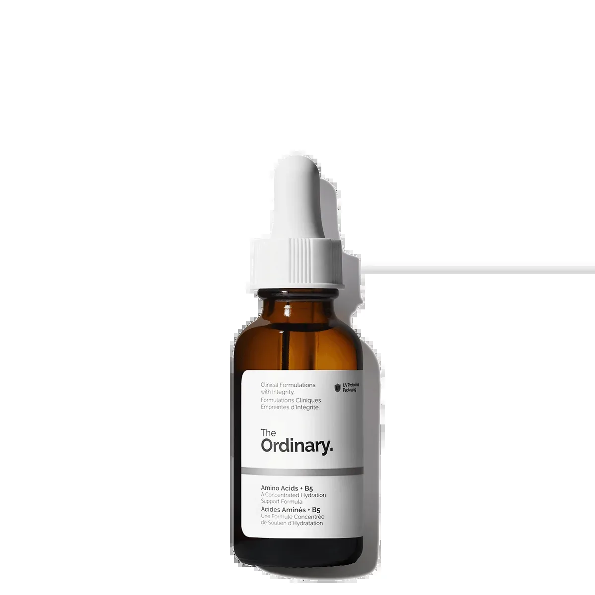 The Ordinary Amino Acids + B5 hydrating serum in glass dropper bottle