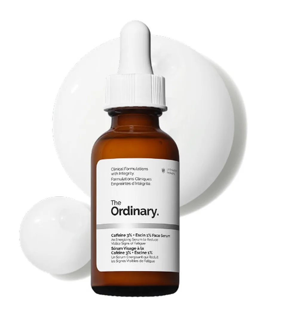 The Ordinary Caffeine 3% + Escin 1% Face Serum bottle