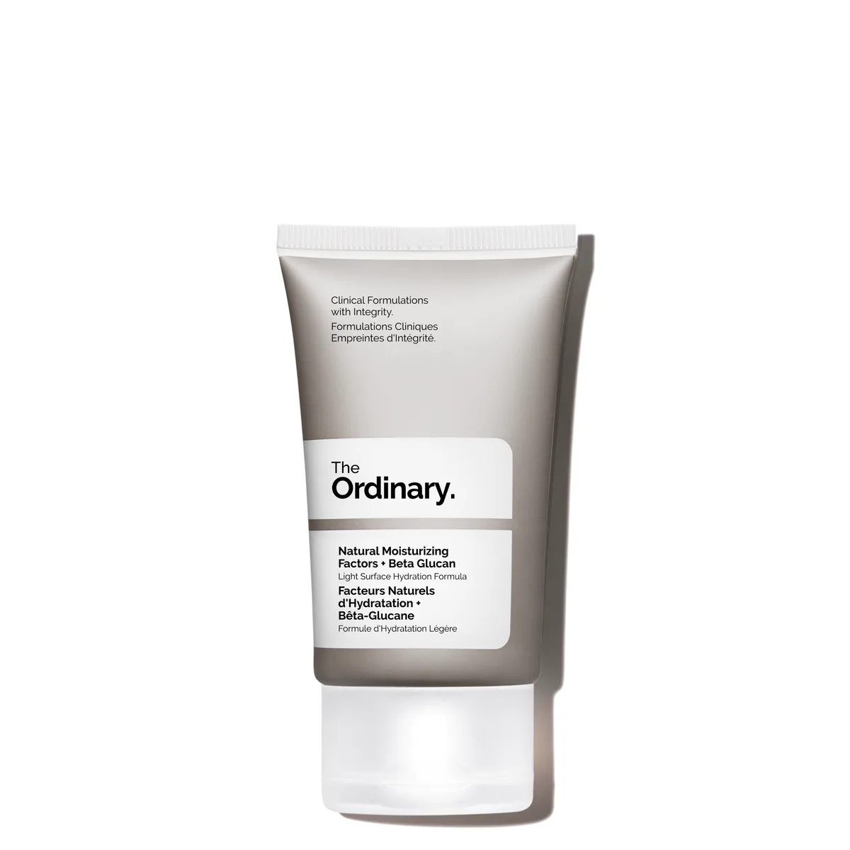 The Ordinary Natural Moisturizing Factors + Beta Glucan grey 30 ml tube with white flip cap