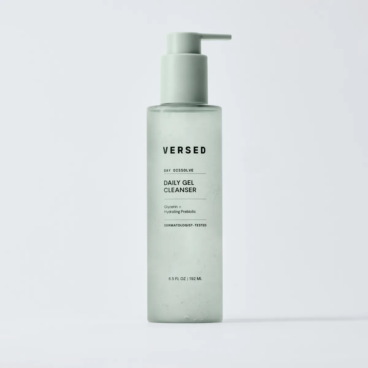 Versed Day Dissolve Daily Gel Cleanser 6.5 fl oz sage-green pump bottle