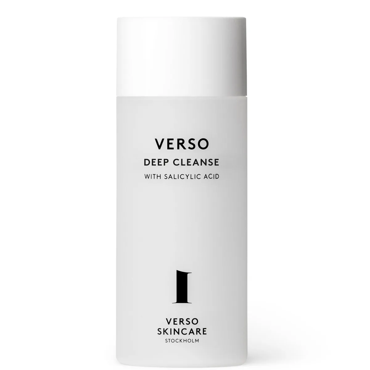 Verso Skincare Deep Cleanse 150 mL clear plastic bottle with pump
