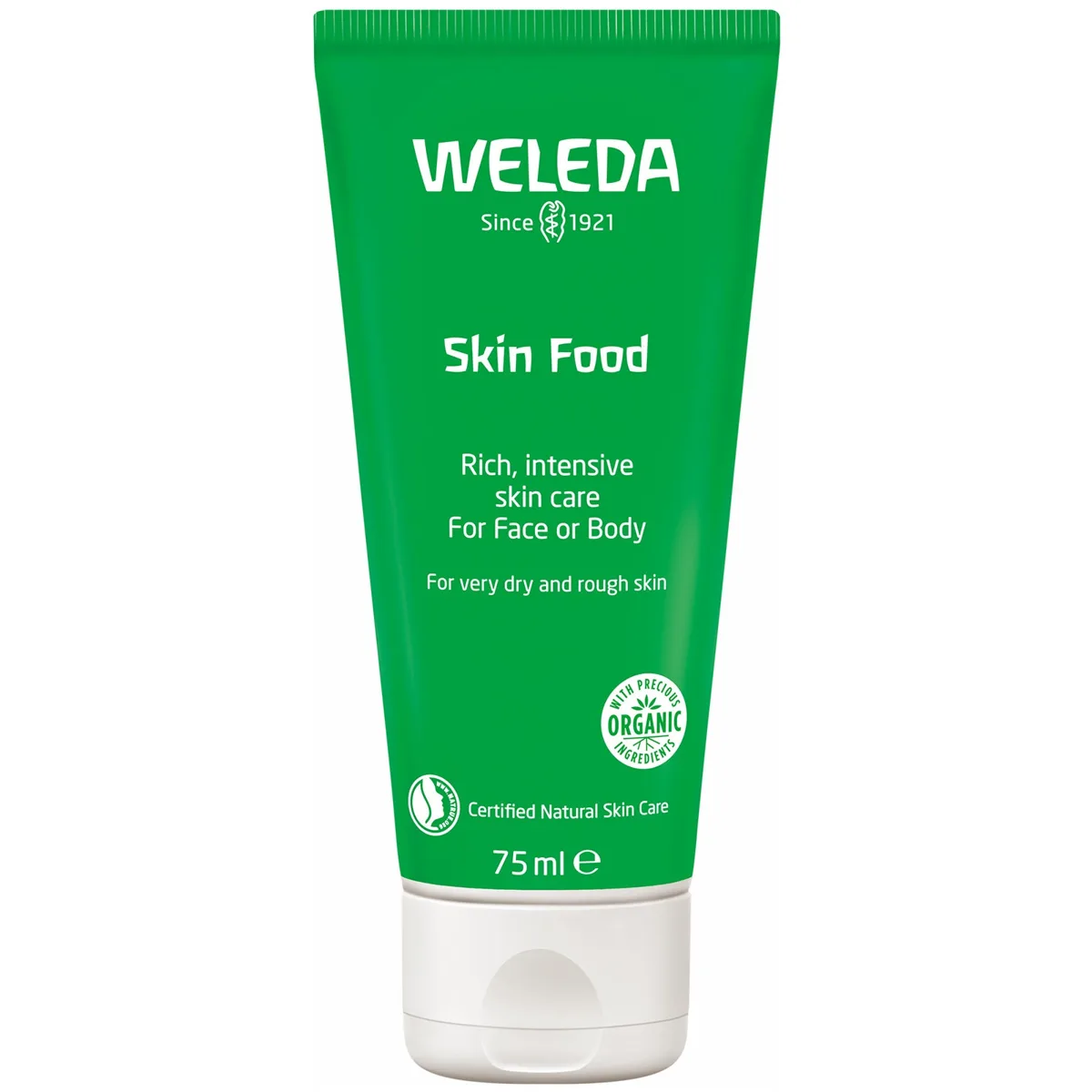 Weleda Skin Food 75 mL green and white aluminum tube
