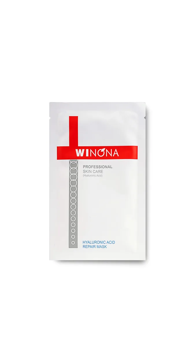 Winona Hyaluronic Acid Repair Mask single sachet with Professional Skin Care label